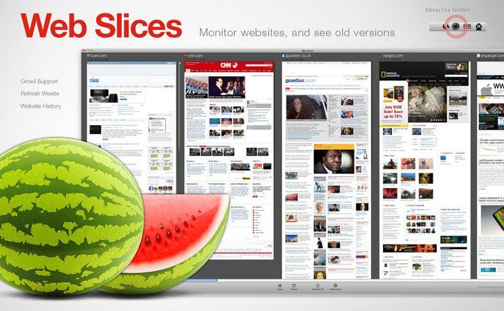 web slices sites