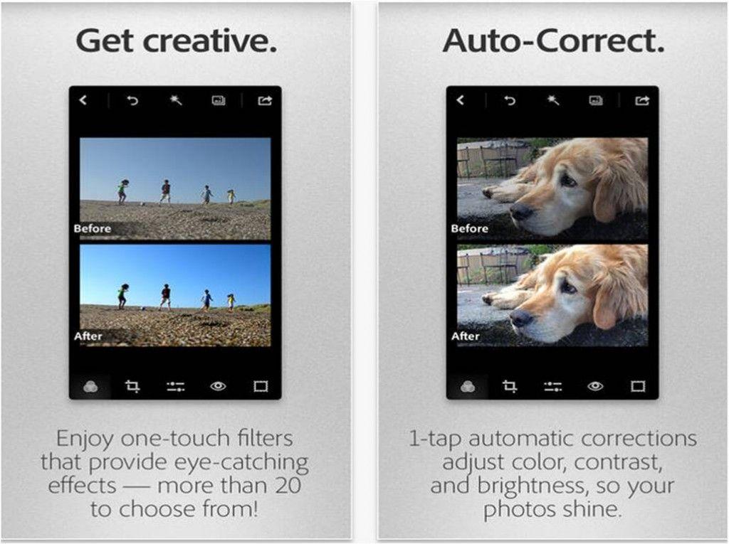 Modificare foto su iPhone Adobe Photoshop Express