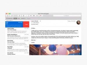 Swipe nelle mail OS X 10.11 El Capitan