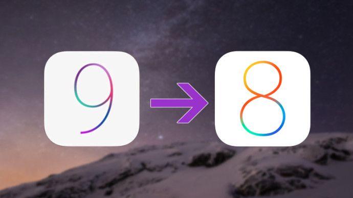 iOS 9 to iOS 8 