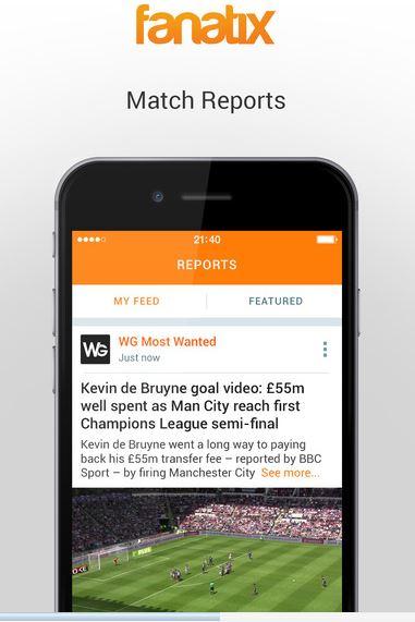 Fanatix – Sports Video News migliori app risultati calcio iPhone e Android
