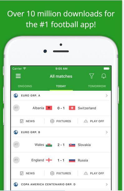 FootballScores – FotMob migliori app risultati calcio iPhone e Android
