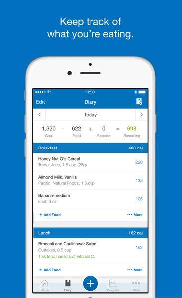 MyFitnessPal migliori app per dieta iPhone e Android