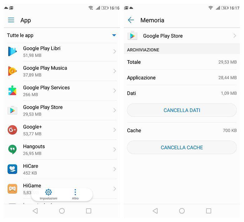 Correggere l'errore Android: il programma Google Play Store è stato arrestato