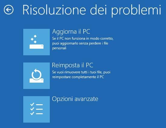 Windows non si avvia risoluzione dei problemi