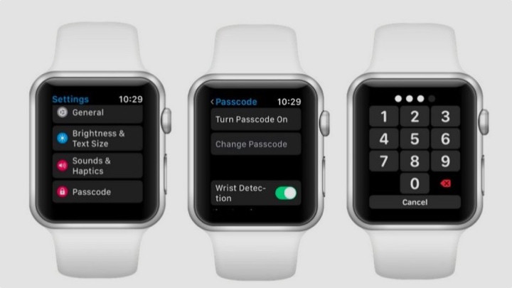 Un Apple Watch in cui è possibile scoprire come creare un nuovo passcode