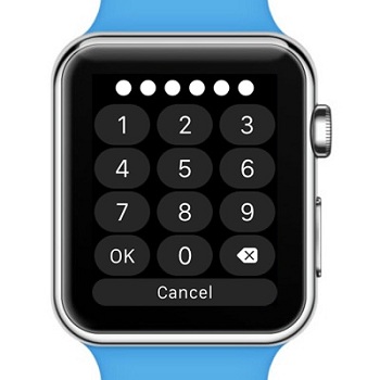 Un Apple Watch con passcode