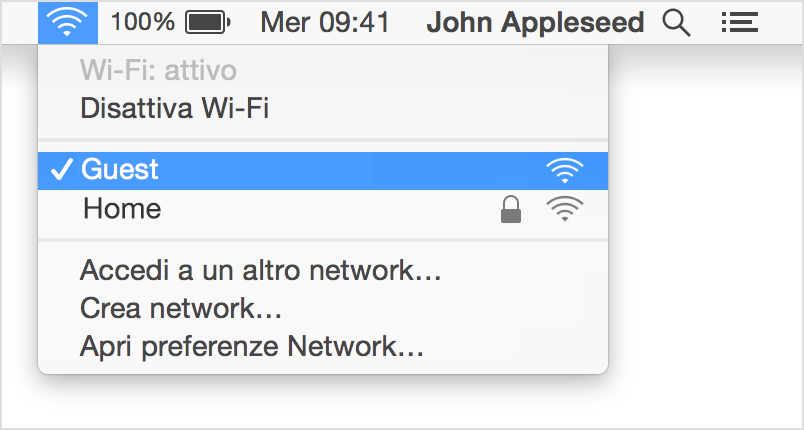 Il tasto da cui poter attivare il Wi-Fi in un Mac