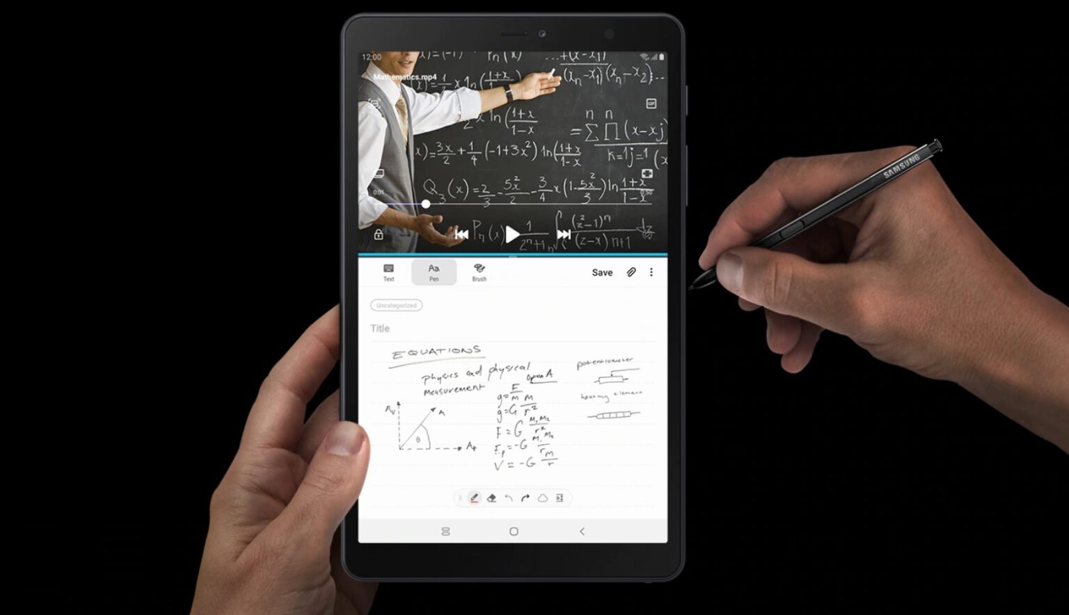 galaxy tab s pen 2020