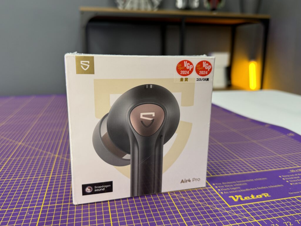 Recensione cuffie SoundPEATS Air4 Pro - scatola