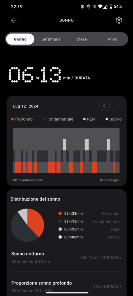 app cmf watch pro 2 - tracciamento sonno