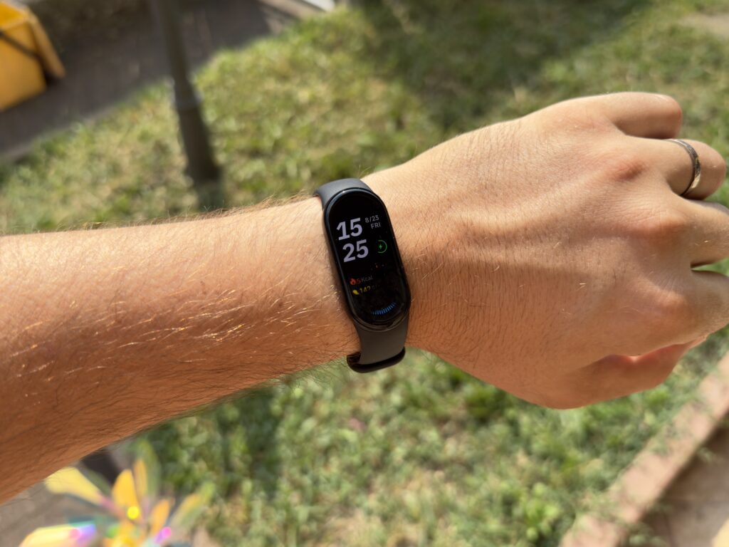 Recensione Xiaomi Smart Band 9 - schermo all'aperto