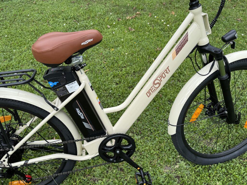 recensione bici elettrica OneSport OT18-3 - telaio in alluminio