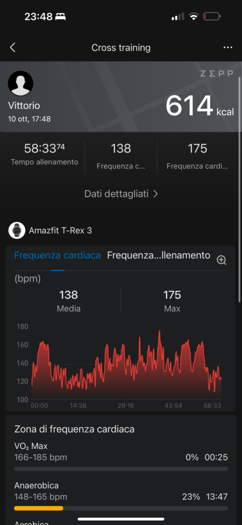 Recensione Amazfit T-Rex 3 - app - sport - cross training 2