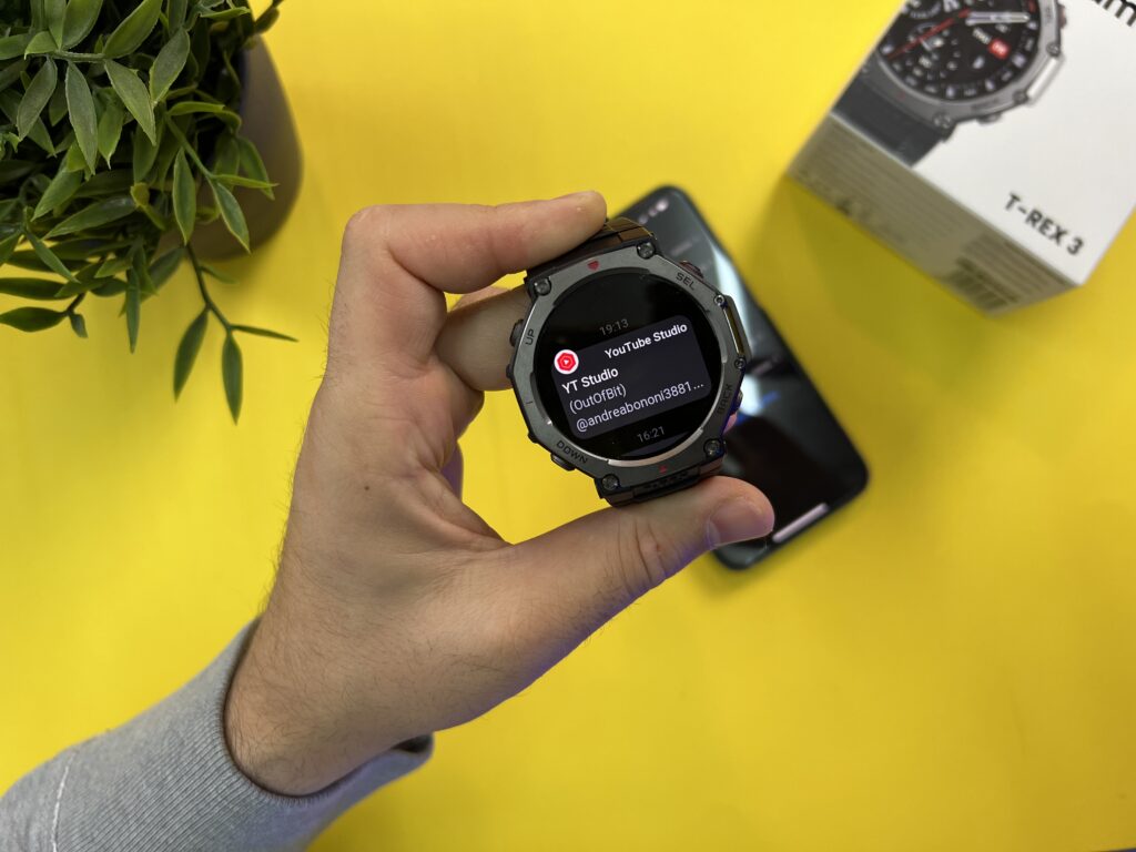 Recensione Amazfit T-Rex 3 - gestione notifiche