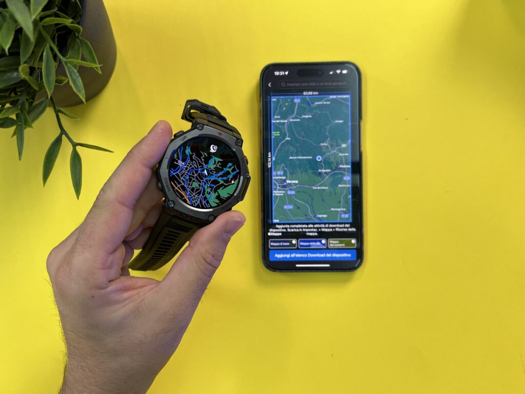 Recensione Amazfit T-Rex 3 - mappe offline