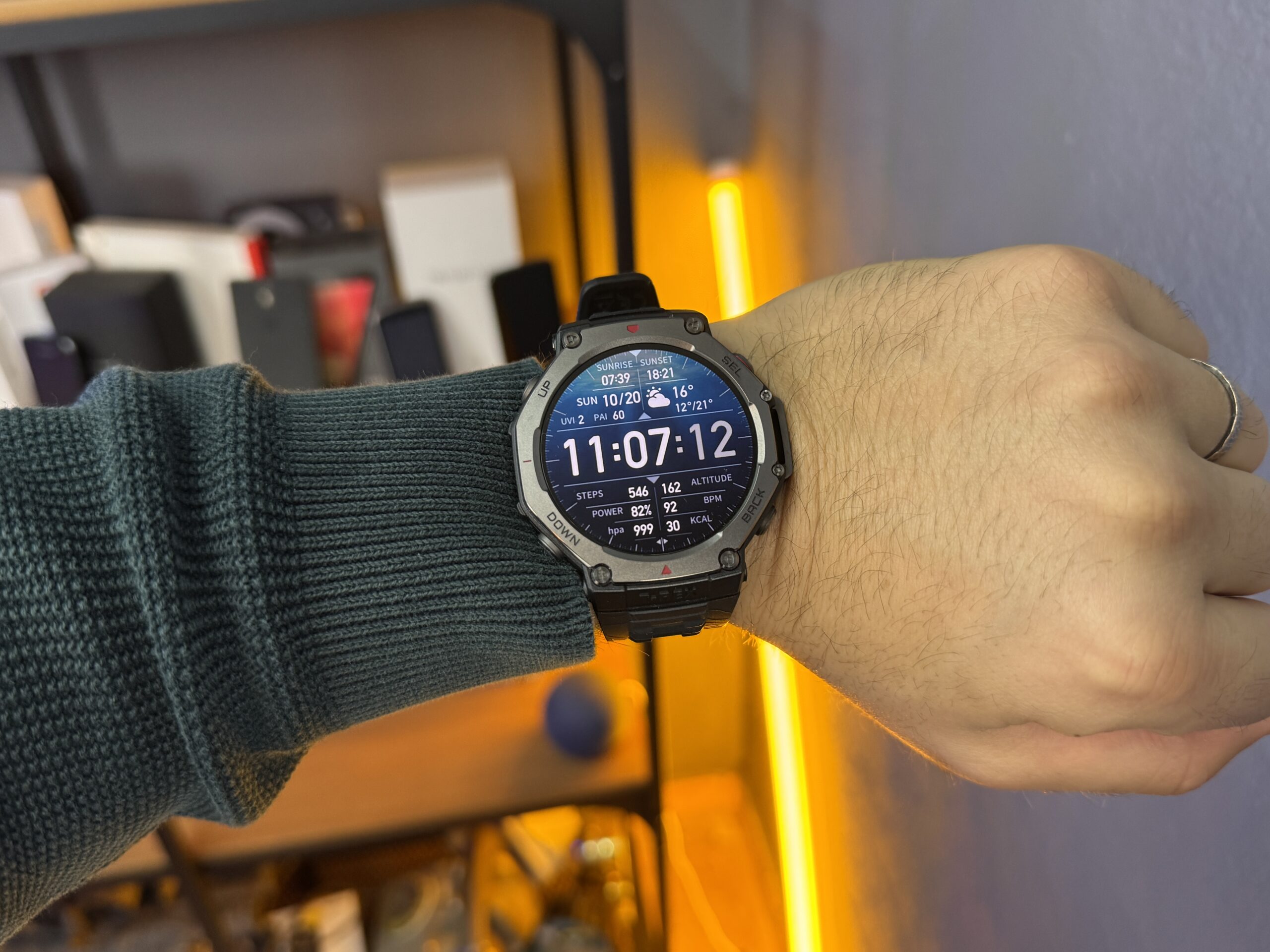 Recensione Amazfit T-Rex 3 - schermo