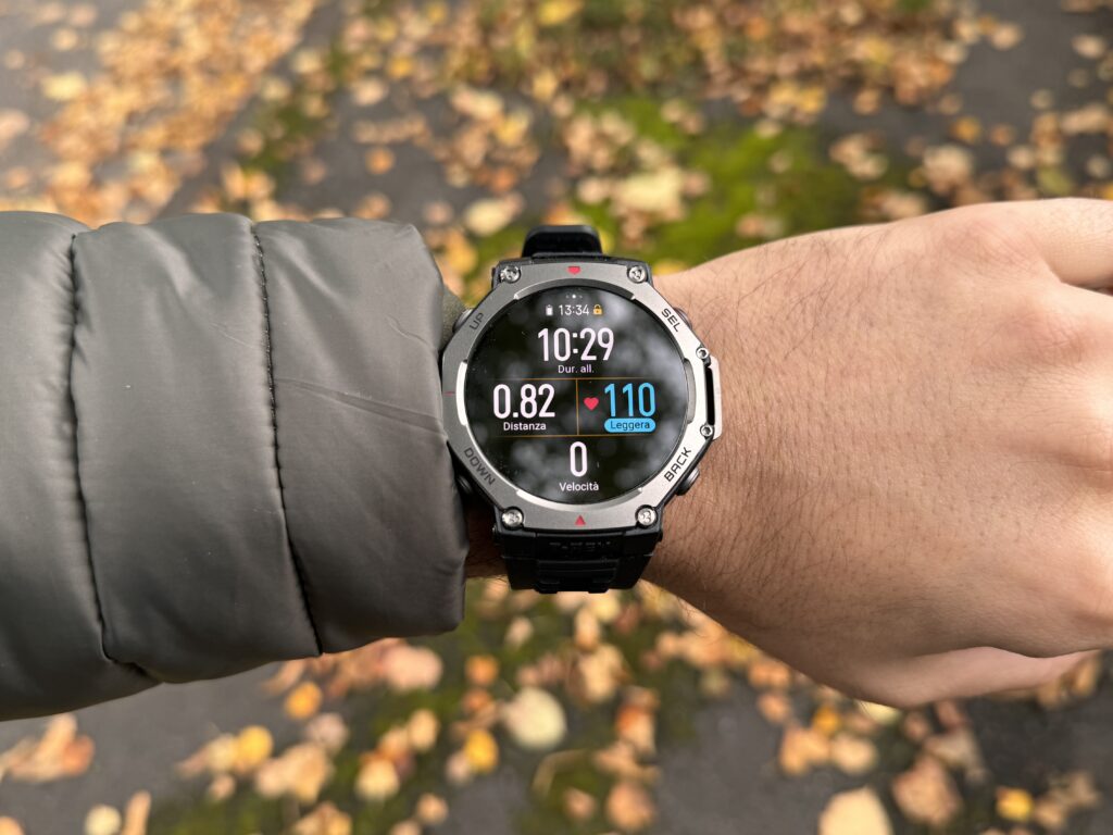 Recensione Amazfit T-Rex 3 - tracking all'allenamento