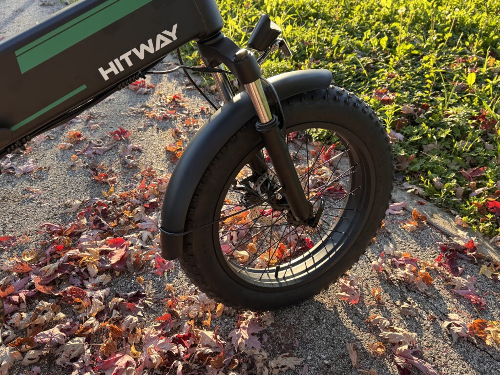 Hitway BK10S - fat bike elettrica pieghevole - forcella