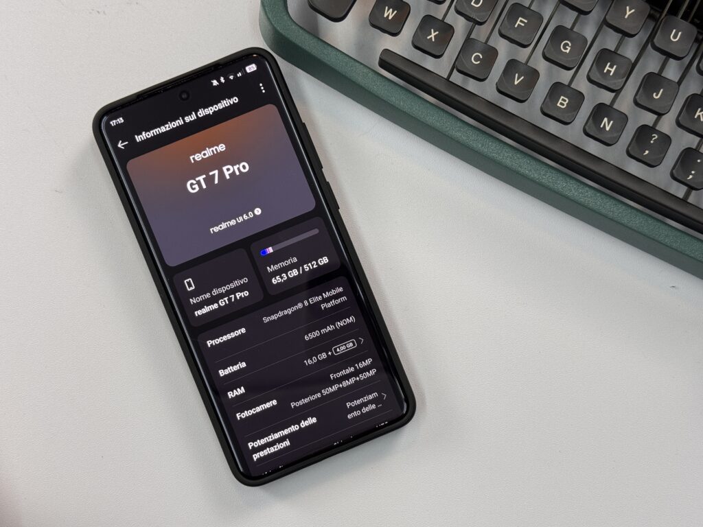 Realme GT7 Pro - hardware da top di gamma